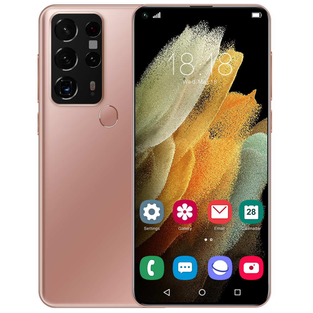 S25Ultra 5G Smartphone 7.2Inch Full screen 12GB RAM+512GB ROM Dual Sim Dual Standby Face Recognition Mobile PhoneBronze