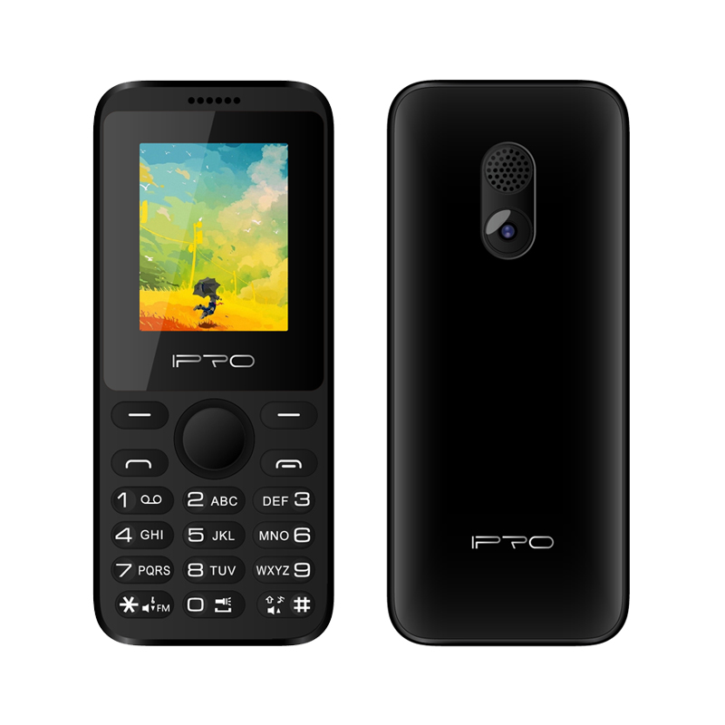 IPRO A6Mini Feature Phone 1.77inch Bar Mobile Phones Cellphone Phone Original ManufactureBlack