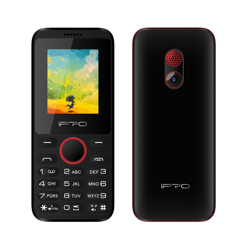IPRO A6Mini Feature Phone 1.77inch Bar Mobile Phones Cellphone Phone Original ManufactureBlack+Red